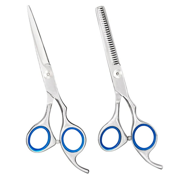 Hair Cutting Scissors Thinning Shears Set - Stainless Steel Razor Edge Haircut Kit - Best For Men women Kids Barber Salon