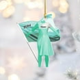 thumbnail image 3 of Personalized Colorguard 2025 Colorguard Christmas Ornament, Custom Marching Band Colorguard Ornament Christmas Color Guard Gifts for Flag Ornament (Acrylic, Style 4) - 3496 (Green), 3 of 7