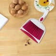thumbnail image 5 of JilgTeok Broom and Dustpan t, Mini Dustpan and Brush t Hand Broom and Dustpan t, Whisk Broom and Dust Pans with Rubber Edge for Home, Desktop,Sofa,Kitchen, Keyboard(1* Desktop Broom, 1* Dustpan), 5 of 6