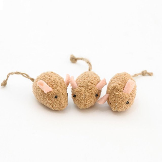 1pc Mouse Colorful Plush Mouse Scratch-resistant Catnip Play Chase Exercise Interactive Toys Pet Supplies For Indoor Cat Toy He Qiyong unisex