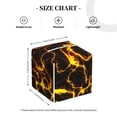 thumbnail image 4 of KLL Orange Lightning Print Tissue Box Cover,Leather Tissue Holder Square Facial Tissue Case Facial Paper Organizer Dispenser for Bathroom, Vanity Countertop, 4 of 7