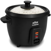 Elite Cuisine ERCL0062 6-Cup Electric Rice Cooker With Non-Stick Inner Pot