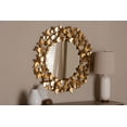 thumbnail image 2 of Baxton Studio RXW-6159 Miroir Mural d'Accent Papillon Finition Or Antique Moderne et Contemporain, 2 of 3