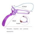 thumbnail image 5 of 8 Pcs/set Outils de Maquillage Professionnels pour Sourcils Fins Réutilisables pour Modeler et Retoucher les Sourcils (Poignée Violette), 5 of 5