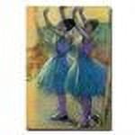 Trademark Fine Art "Two Blue Dancers" Canvas Wall Art by Edgar Degas
