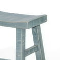 thumbnail image 3 of Rena Counter Height Bench, 33 Inch Seagrass Green Mahogany Wood Frame, 3 of 5