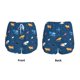 thumbnail image 3 of Balery Colorful Ocean Shark Pantalones cortos deportivos para mujer con forro y dos bolsillos, elásticos, para entrenamiento, gimnasio, yoga-Large, 3 of 7