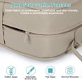 thumbnail image 6 of Aoodor 23" x 26" Patio Chair Cushions Set, Memory Foam Outdoor Deep Seat Cushions (1 Seat, 1 Back, 1 Lumbar Pillow) - Brown, 6 of 8