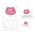 thumbnail image 1 of Inkdotpot Set Of 30Bib Gender Neutral Baby Shower Invitations-Diaper Raffle Tickets And Baby Shower Book Request Cards Invites Its A Boy Its A Girl, 1 of 8