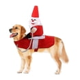 thumbnail image 5 of Disfraces navideños de Papá Noel para mascotas JanHm Ropa para perros y gatos Rojo+blanco M L XL XXL, 5 of 5