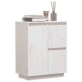 thumbnail image 2 of vidaXL Buffet Blanc 60x34x75 cm Pin Massif, 2 of 5