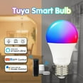 thumbnail image 1 of CNKOO WiFi Smart LED Light Bulb Globe RGB Color Lamp 15W For Alexa Google Home E27B22, 1 of 4