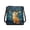 Cat Starry Night, variant on Tutolipy Waterproof Shoulder Crossbody Bag for Daily Travel Use Everyday, PU Leather Stylish Adjustable Strap Sling Bag, Santa Gift Art