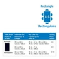 thumbnail image 4 of Molleton matelassé pour table, 4 of 5