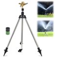 thumbnail image 3 of Hbdhejl Rotating Tripod Sprinkler Stainless Steel Automatic Irrigation Tripod Telescopic Support Sprinkler With 360 Large Area Coverage Watering Sprinklers For Yard Garden, 3 of 3