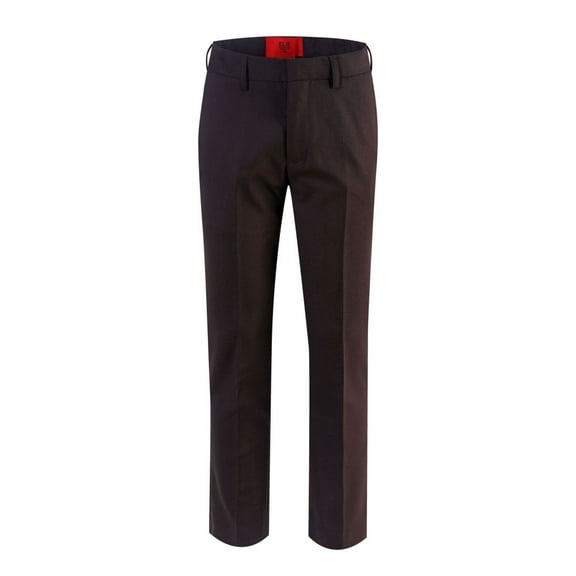 Elie Balleh Boy's Brown Slim Fit Dress Pants Slacks