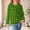 Green, variant on Liyamei Girls Long Sleeve Plaid Shirt Top Basic Casual Crewneck Blouse For Autumn Winter Season Comfortable Daily Wear Girls Tops Size 2-3 Years