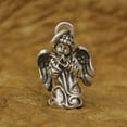 thumbnail image 3 of 925 Sterling Silver Praying Angel Pendant Charms Cute Jewelry TA368 Small Size Pendant Only, 3 of 10