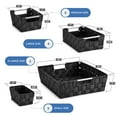 thumbnail image 7 of Sorbus Set of 9 Large Storage Baskets for Organizing, Mesh Hand-Woven Basket, Linen Closet Organizers and Storage, Organizer Storage Baskets for Shelves, Organizers and Storage (Black), 7 of 7