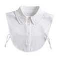 thumbnail image 2 of Rongfmy Faux Collier Faux Collier pour Femmes Accessoires de Complet Professionnels Faux Collier Blanc, 2 of 9