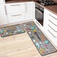 thumbnail image 3 of Kitchen Rugs and Mats Set of Set of 2s Non-Skid Washable Non-Slip Backing Anti Fatigue Kitchen Mat Microfiber Kitchen Runner Rugs for Home Kitchen 17"x47.2"+17"x23.6", 3 of 7