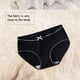 thumbnail image 4 of Minnieouse Worallymy, ropa interior elástica para mujer, calzoncillos de algodón para niña, bragas transpirables que absorben la humedad, ropa Ropa interior negro L, 4 of 6
