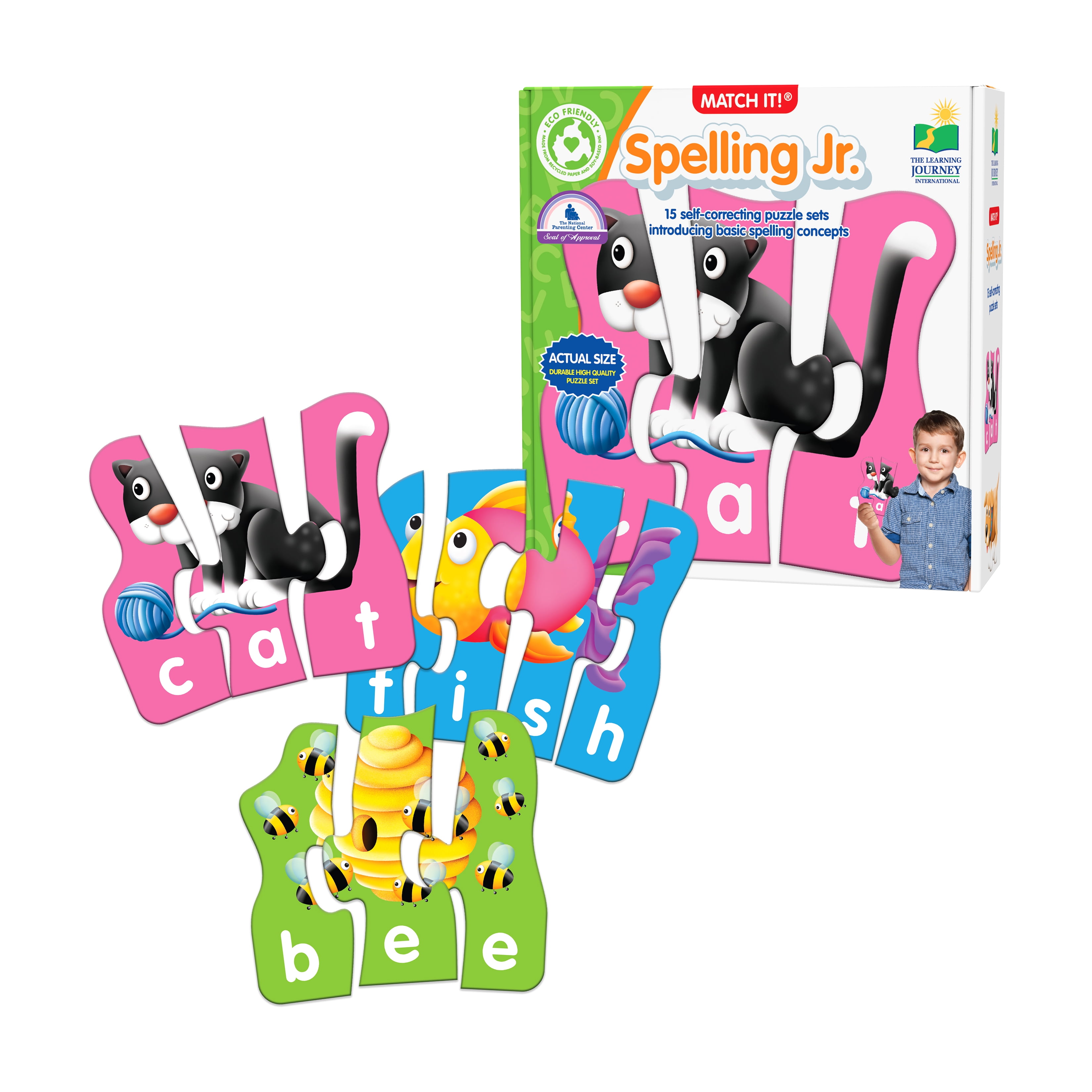 The Learning Journey Match It! Spelling Jr. Preschool Educational