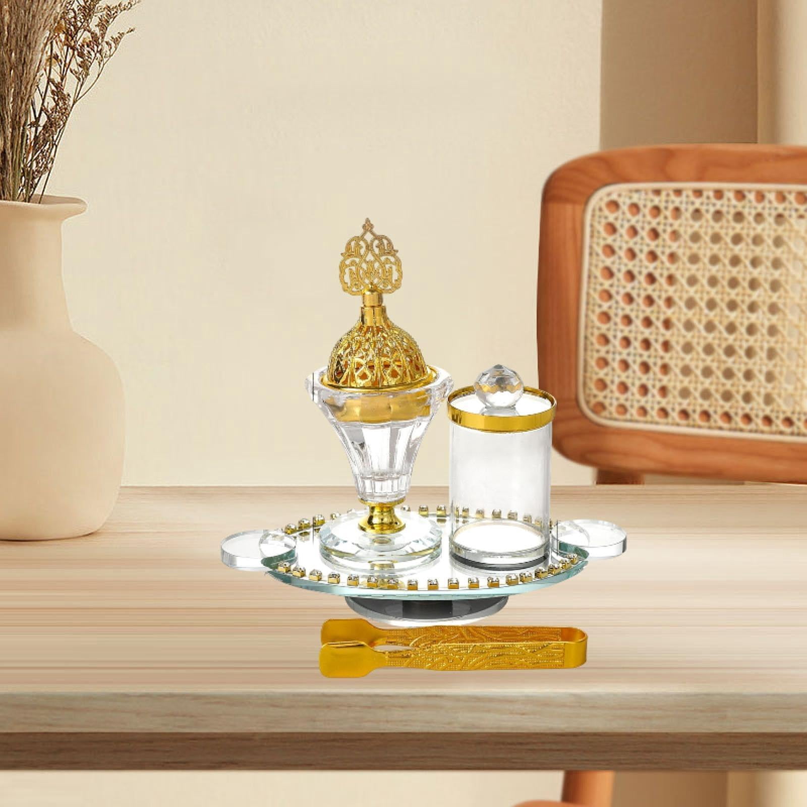 Esquirla Arabic Incense Burner Incense Holder New Year Gift Home Decor Home Fragrance Table Centerpiece Ornament Figurine for SPA