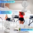 thumbnail image 2 of Ventilador EZ-CHILL MTFX-6 de 15 cm con clip o escritorio de 2 velocidades, color blanco, 2 of 6