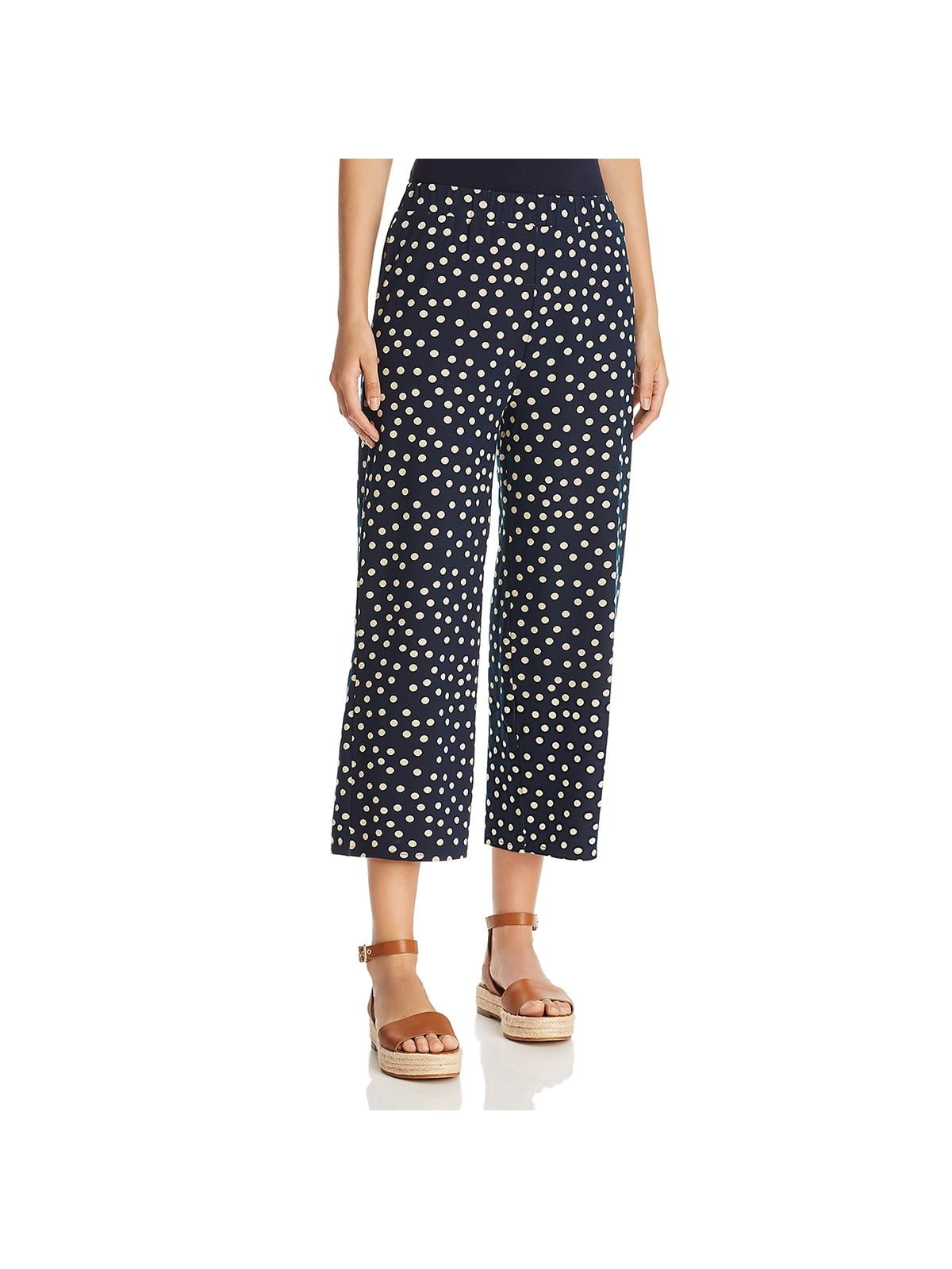 Three Dots - Three Dots Womens Polka Dot Cropped Pants - Walmart.com ...