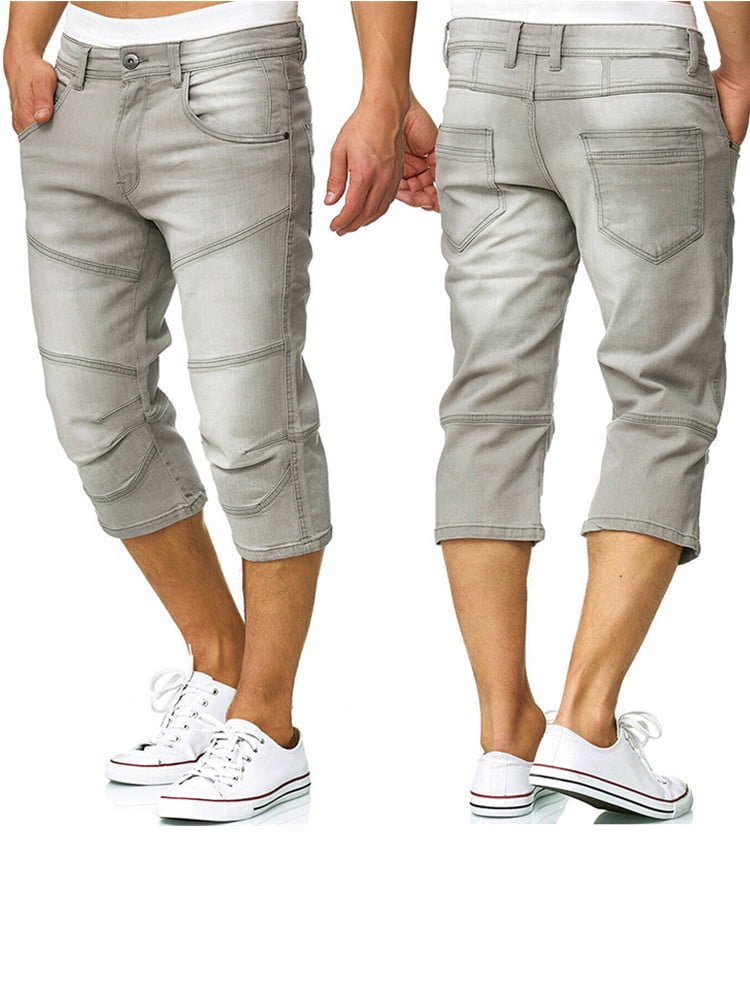 Plus Size Mens Shorts Jeans Stretch Denim Below Knee Length 34 c  Lazada  PH
