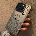 thumbnail image 5 of Funda de teléfono con IMD de plata galvanizada con estrella y luna fresca para iPhone 15, 16 Pro Max, 14, 13, 12, 11 Pro, XR, XS, 7, 8 Plus, carcasa trasera a prueba de golpes, 5 of 5
