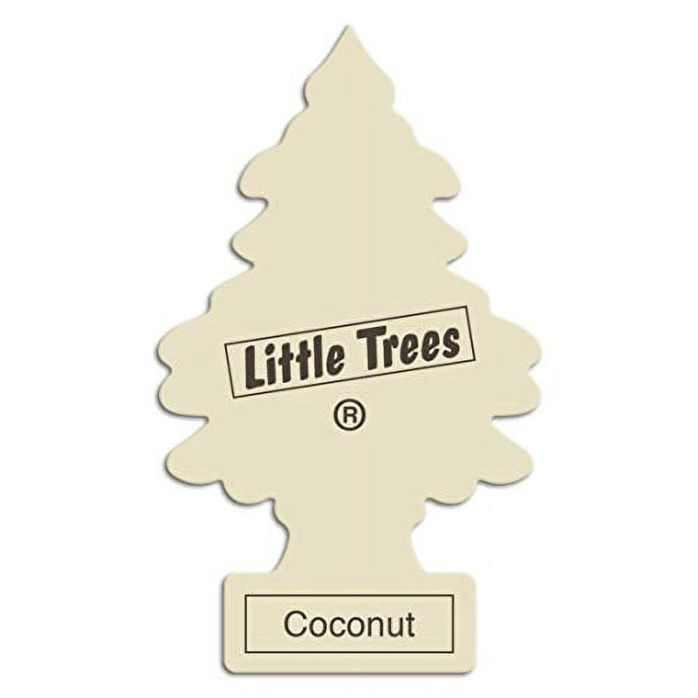 Little Trees Hanging Car and Home Air Freshener, Coconut Scent (Pack of 24)