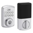 thumbnail image 1 of Weiser Powerbolt 3 Satin Chrome Keyless Entry Door Lock/Deadbolt Lock, 10-Button Keypad Door Lock with Auto Lock and 12-Month Battery Life, Electronic Door Locks for Front Door, H, 1 of 11