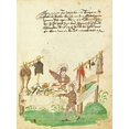 thumbnail image 2 of German 16th Century 15x18 White Modern Wood Framed Museum Art Print Titled - Civic festival of the Nuremberg Schembartlauf - Clothing Table, 2 of 4