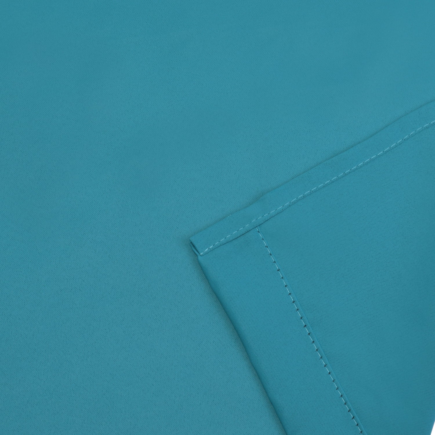 Superior Solid Blackout Curtain Set of 8, 52" x 96", Aqua