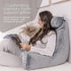 thumbnail image 5 of Almohada de Respaldo MIYIHA Azul con Reposabrazos Ideales para Leer y Descansar, 5 of 7