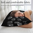 thumbnail image 5 of Spring Dandelion Pillow Covers 16"x24", Modern Country Flower Black White Soft Brushed Microfiber Breathable Throw Pillow Covers, Decorative Pillowcase with Zipper for Couch Sofa Bedroom Living Room, 5 of 9
