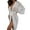 White, variant on Kureaily Ladies Suit Thin Lace Pajamas See Through Dress Mesh Robe Lingerie Soft Sleepwear
