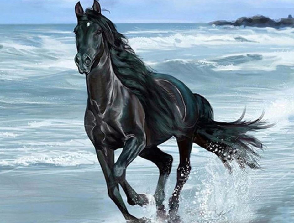Galloping Horse Paint By Numbers