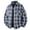 Navy, variant on Men's Oversized Buffalo Plaid Flannel Shirt Point Collar Single Pocket Loose Casual Shacket Comfort