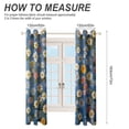 thumbnail image 2 of Floral Colorful Flower Curtains Watercolor Theme Window Curtains Grommet Blackout Drapes for Living Room Bedroom, 2 of 5