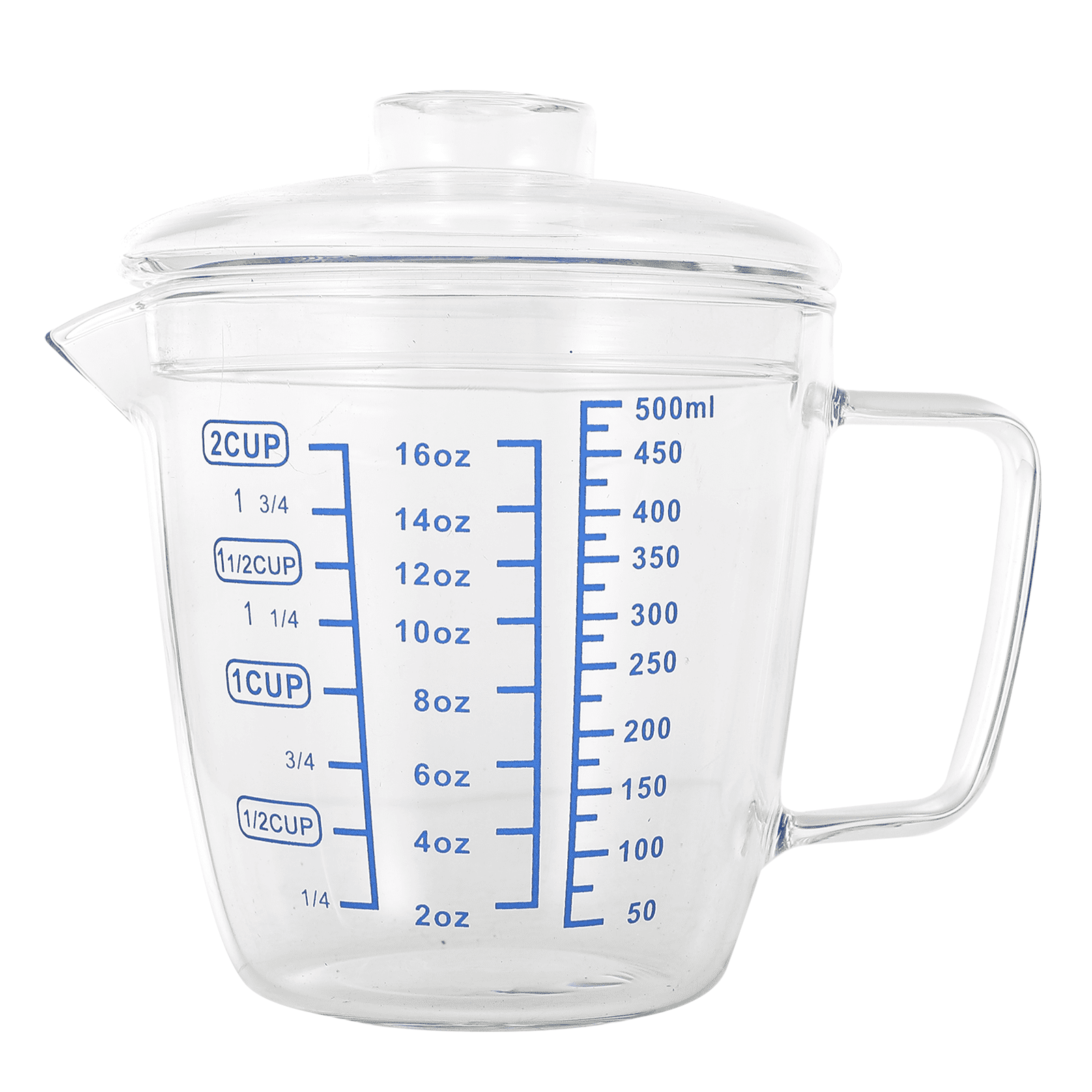 Heatresistant Glass Measuring Cup Glass Milk Cup Breakfast Cup with