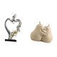 thumbnail image 5 of Figura De Pareja Besándose Y Abrazándose, Estatua De Pera, Adorno De Escritorio Coleccionable Para Dormitorio, Boda, Estantería, Armario, Decoración Del Hogar, Sujetalibros De Cerámica,, 5 of 8