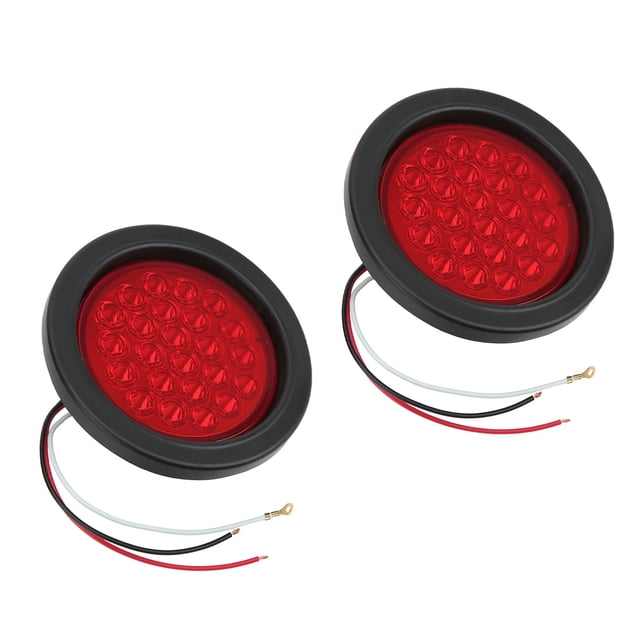 Luces de remolque BuyWeek 2 piezas luz de freno trasera redonda 4 pulgadas