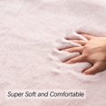 thumbnail image 2 of Faux Fur Rug Plush Rug Washable Area Rugs for Bedroom Fluffy Rabbit Fur Rug for Living Room Teen Room Home Decor Rectangle Rug(Pink, 3x5), 2 of 4