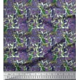 thumbnail image 1 of Soimoi polyester Crepe Fabric Leaves, & Parrot Bird Print Sewing Fabric Yard 42 Inch Wide, 1 of 3