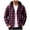 Mens Shirts Hot Pink, variant on Mens Plaid Hoodies Pullover Long Sleeve with Pocket Fashion Streetwear Travel Casual Fall Tops Dad Gifts