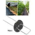 thumbnail image 3 of 40 unids / set grapas para paisaje, clavijas para césped, fácil instalación, resistentes, antioxidantes, en forma de U, alfileres para césped, estacas Sunnimix estacas de patio, 3 of 7