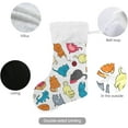thumbnail image 4 of SKYSONIC Christmas Stocking Personalized Cat Large Candy Stocking Hanging Gift Xmas Stockings Decoration 2 PCS for Family Holiday Party Ornaments Decor Fireplace, 4 of 7